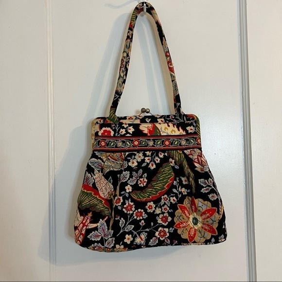 Vera Bradley Clasp Floral Shoulder Bag - Picture 5 of 9